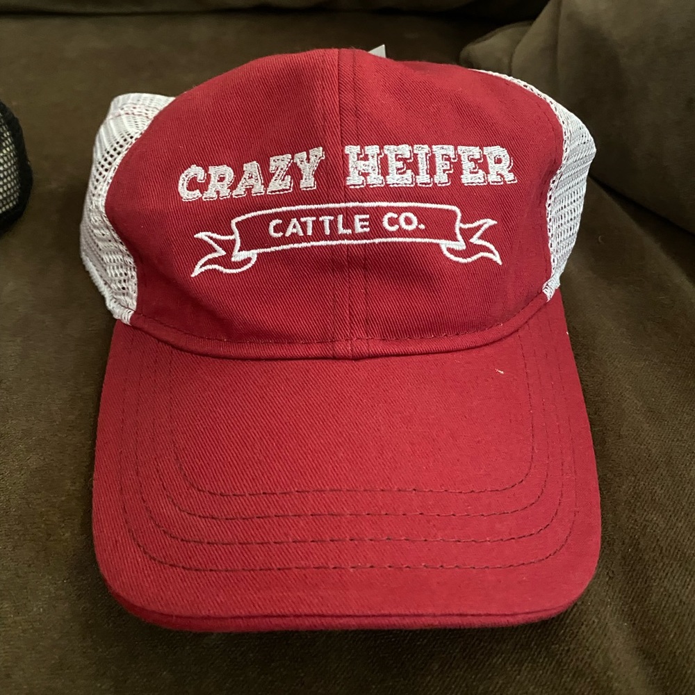 Cattle Co. Red Mesh Trucker Hat